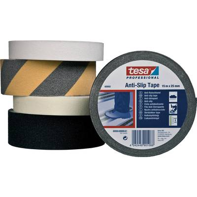 Tesa  (60950-00000-00) Csúszásmentesítő szalag ® Professional Fekete (H x Sz) 15 m x 25 mm 1 db