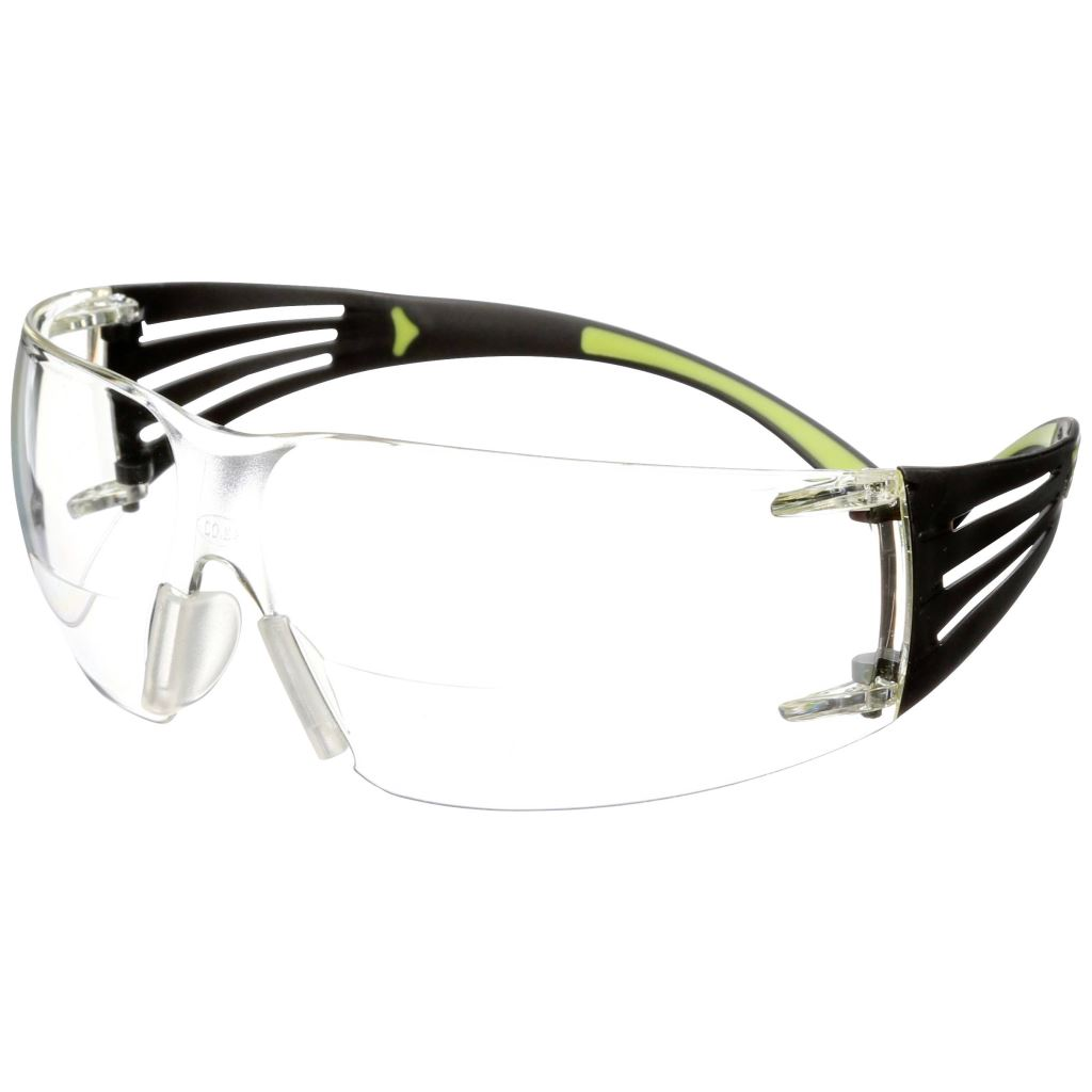 3M SecureFit SF420AF védőszemüveg, párásodásmentes, karcálló, átlátszó lencse, zöld-fekete (SF420AF)