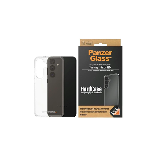 PanzerGlass HardCase S926D3O tok Samsung Galaxy S24+ készülékhez, 3 db katonai szintű átlátszó 1211