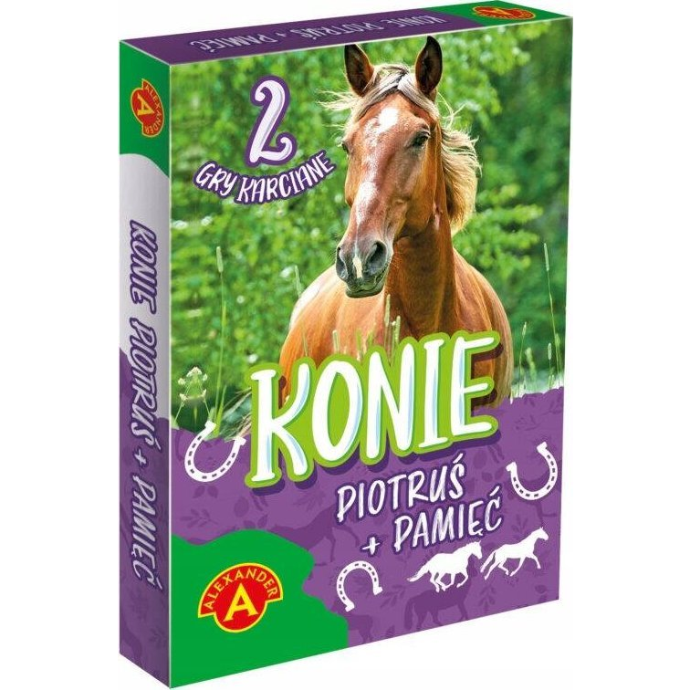 2 Az 1-Ben Kártyajáték Lovas Képekkel - Fekete Péter és Memória (576654)