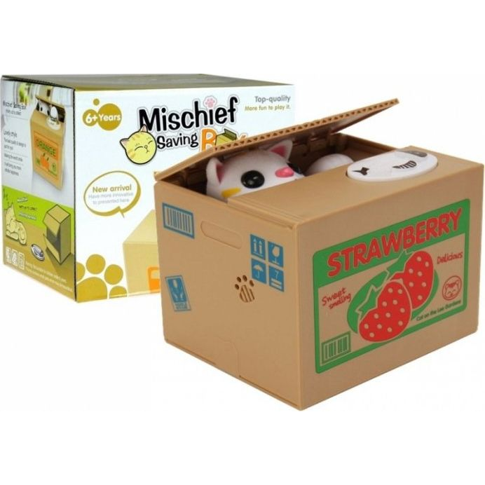Lean Toys Csintalanság Takarékdoboz Cuki Cicás Pénztartó Malacpersely (7259)