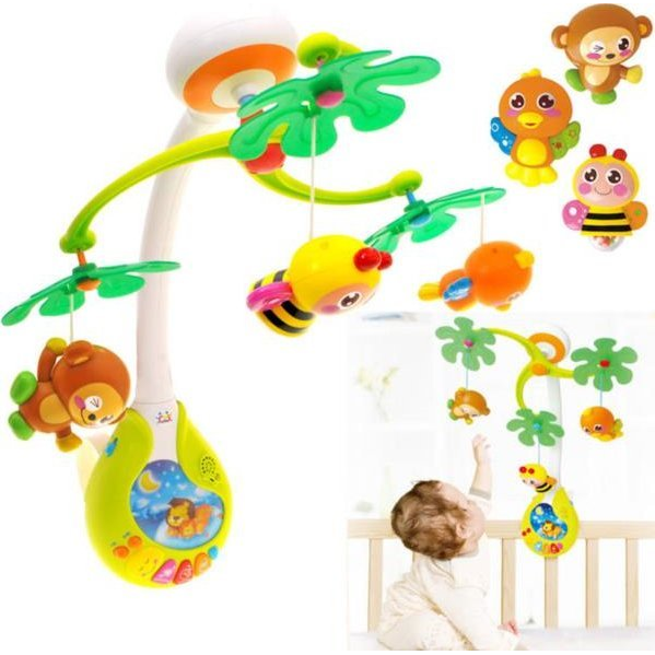 Zenélő Kiságyforgó Színes Kisállatfigurákkal (ZA0636)