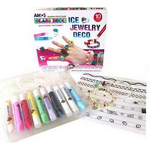 Amos Kreatív Ékszerkészítő Készlet 8+2x10,5 ml Gyűrűvel És Karkötővel (WIKR-064266)