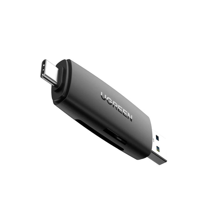 Ugreen 80191 kártyaolvasó USB 3.2 Gen 1 (3.1 Gen 1) Type-A/Type-C Fekete (ugreen80191)