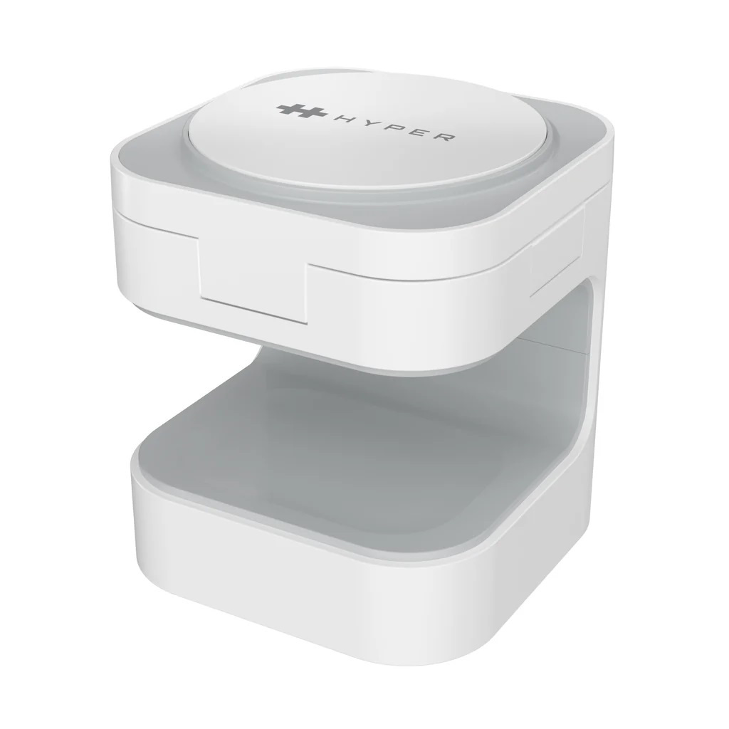 Hyper Hyperjuice Qi2 3-in-1 Mágnese Hálózati Töltő 15W - Szürke / Fehér (HJ3320WHGL)