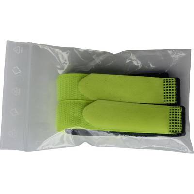 Tépőzár Pánttal Bolyhos és horgos fél (H x Sz) 400 mm x 20 mm Fekete-sárga TRU COMPONENTS 693-656-Bag 2 db (1586412)