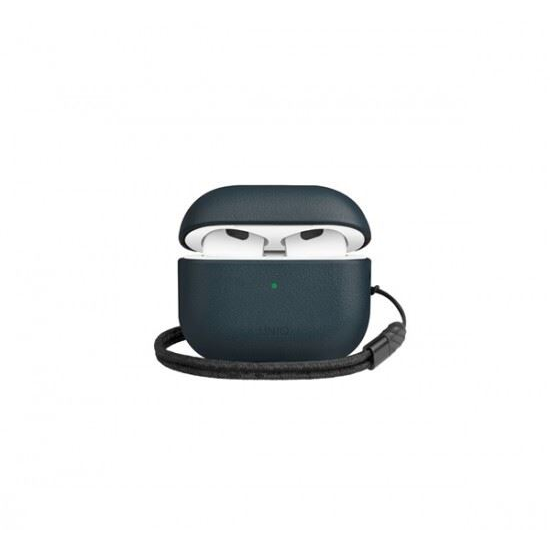 Uniq Terra Apple Airpods 3.generációs bőr tok kék (UNIQ-AIRPODS(2021)-TERBLU) (UNIQ-AIRPODS(2021)-TERBLU)