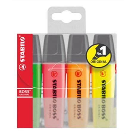 Stabilo Boss 2-5mm Szövegkiemelő készlet - 4 szín (70/4)