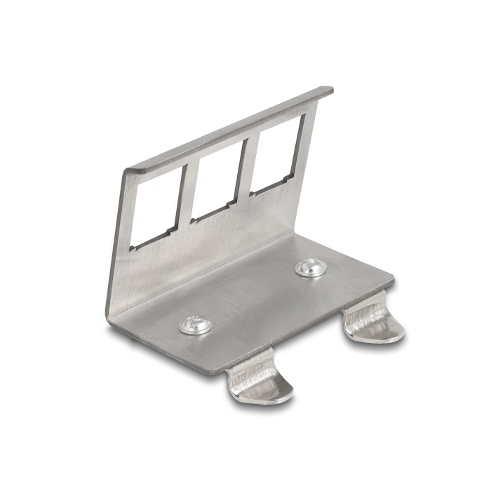 Delock Keystone fém rögzítőelem 3 porton DIN-sínhez (88139) (88139)