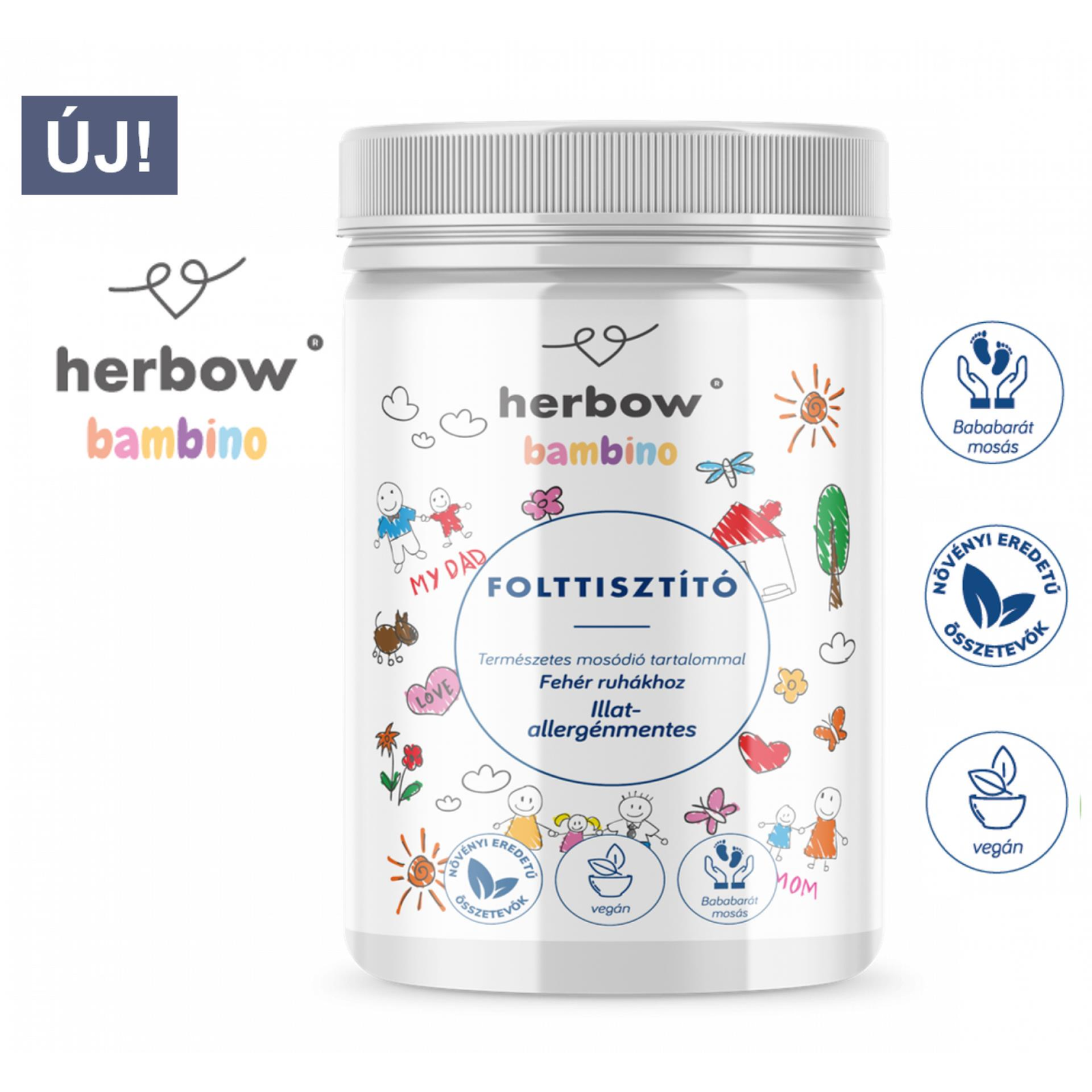 Herbow Bambino folttisztító fehér ruhákhoz 700 g (5999567511959)