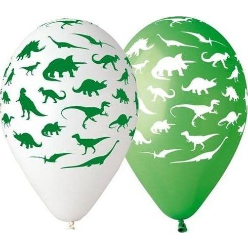 Léggömb, Lufi - 5 db, 30 cm, Dinoszaurusz (WIKR-0988545)