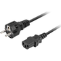 Napájecí kabel Lanberg CEE 7/7 -> IEC 320 C13 1,8 m VDE černý rovný