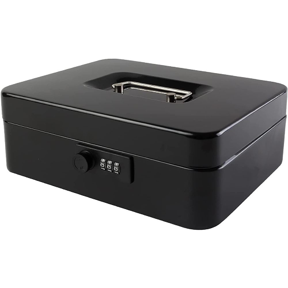 Iris ICBC25 Kóddal nyitható Pénzkazetta 9 x 25 x 18 cm - Fekete (ICBC25)