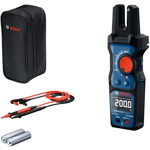 Elektrický tester Bosch GFM 1000-15 s otevřenými kleštěmi True RMS LCD IP54