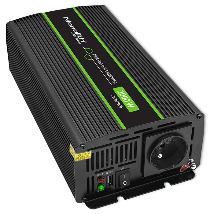 Qoltec Monolith Autós inverter (24V / 1000W) (51938)