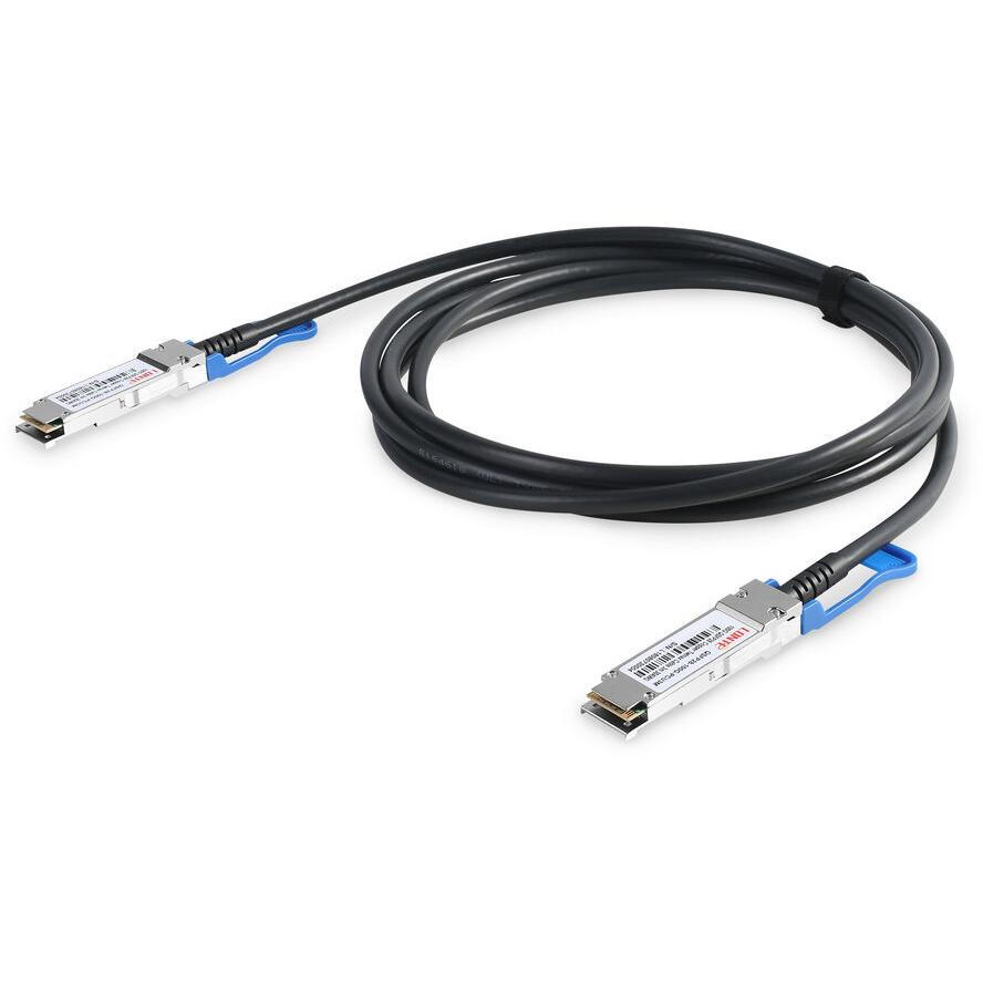 Digitus DN-81601 száloptikás kábel 1 M QSFP28 DAC Fekete, Ezüst (DN-81601)