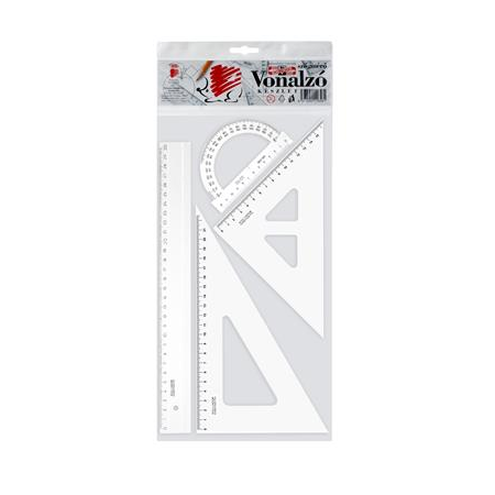 ICO Süni Vonalzókészlet műanyag (4 db) (7250076002)