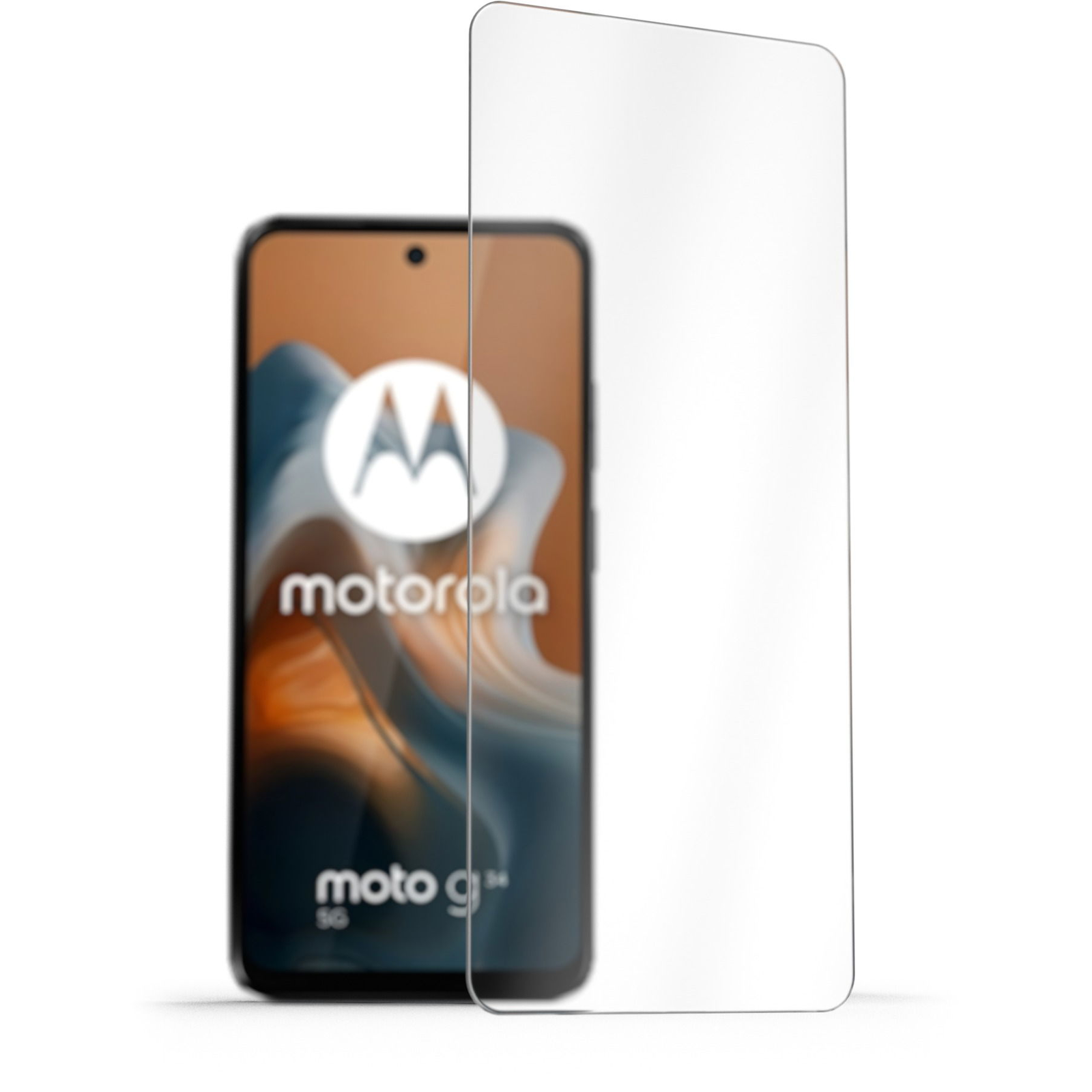 AlzaGuard Glass Protector Motorola Moto G34 2.5D üvegfólia - Case Friendly (AGD-TGF254)