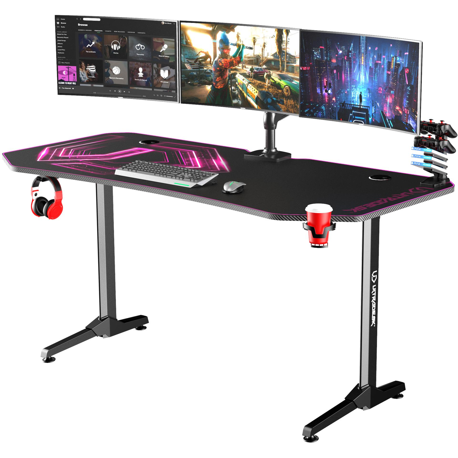 ULTRADESK Frag XXL rózsaszín (UDESK-FX-PN)