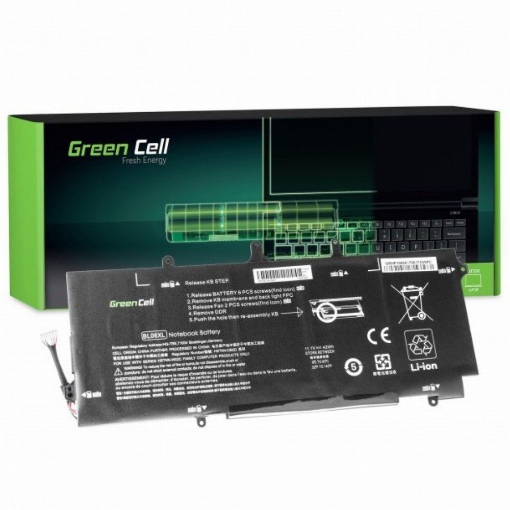 Green Cell HP108 HP EliteBook Folio notebook akkumulátor 3100 mAh (HP108)