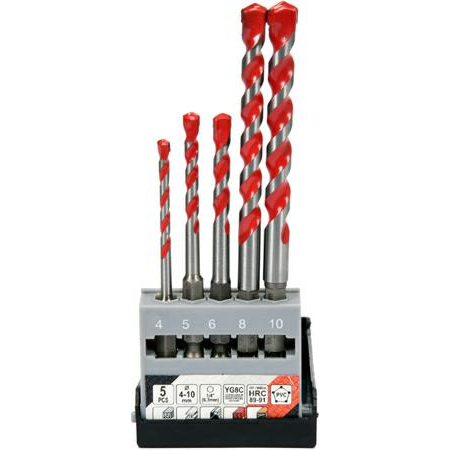 Univerzális fúrószár készlet 5 db 4-10 mm HEX YATO