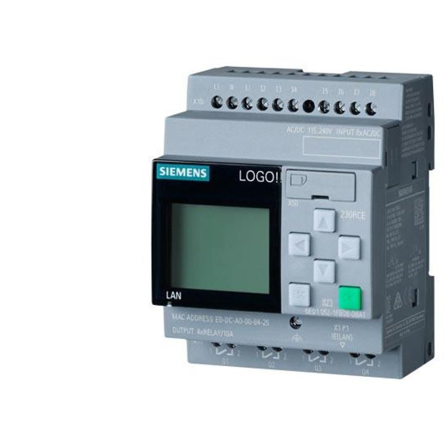 PLC vezérlőegység 115/230 V, Siemens 6ED1052-1FB08-0BA2 LOGO! 230RCE (6ED10521FB080BA2)
