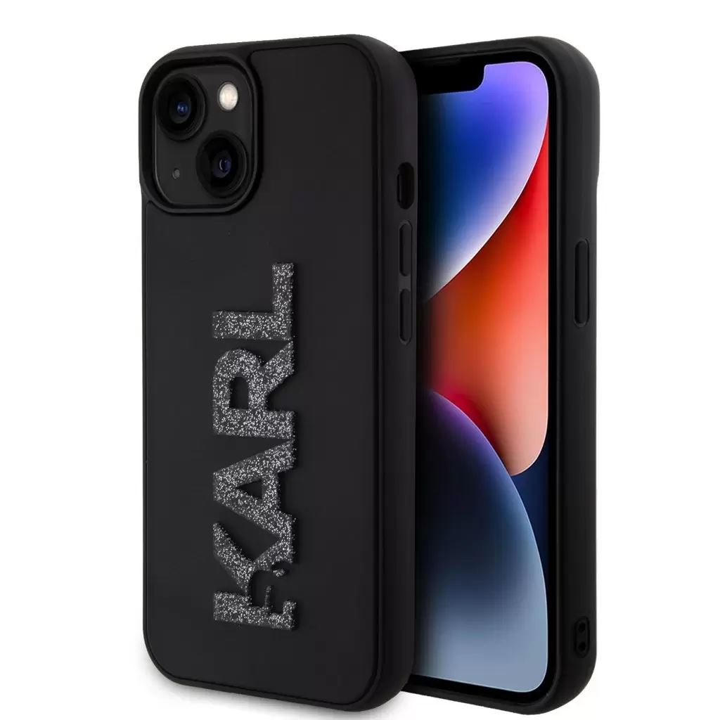 Karl Lagerfeld Apple iPhone 15 tok fekete (KLHCP15S3DMBKCK) (KLHCP15S3DMBKCK)
