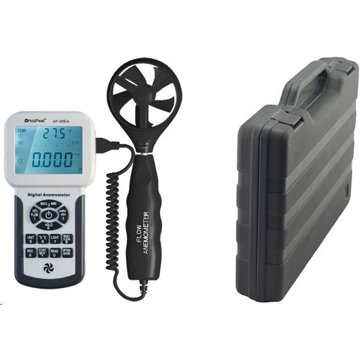 HOLDPEAK 856A Digitális szélerősség, légáramlás és hőmérsékletmérő (110660) (110660)