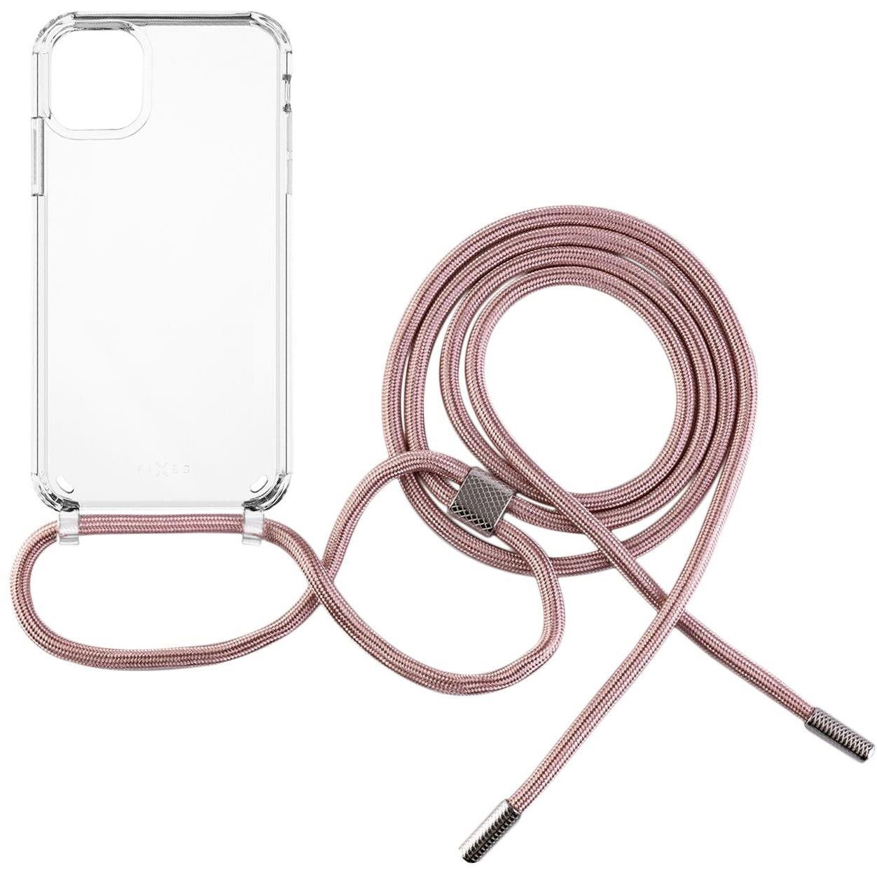 FIXED Pure Neck AntiUV Tok Apple iPhone 11 rózsaszín nyakpántos tok (FIXPUN-428-PI)