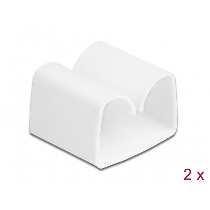 Delock Kábeltartó 2 db. Fehér (18395)