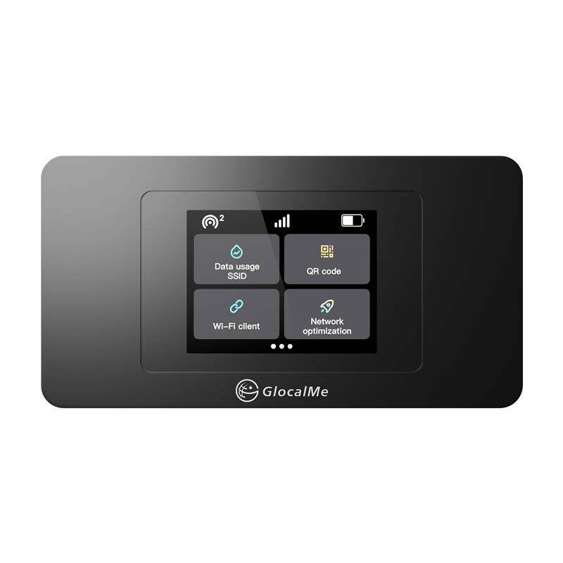 GlocalMe Duoturbo Hordozható 4G/LTE WiFi Router - Fekete (DUOTURBO BLACK)