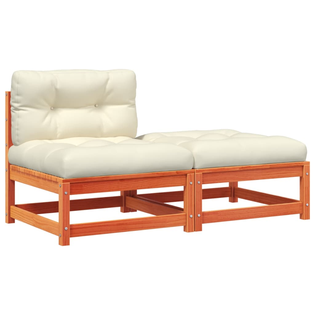 kerti karfa nélküli kanapé párnával és lábtartóval (838130)