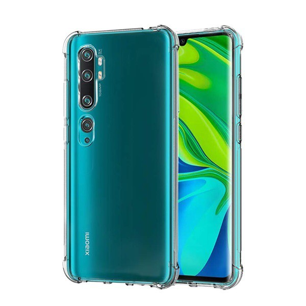 Szilikon telefonvédő (közepesen ütésálló, légpárnás sarok) ÁTLÁTSZÓ [Xiaomi Mi Note 10 Pro] (5996457931064)