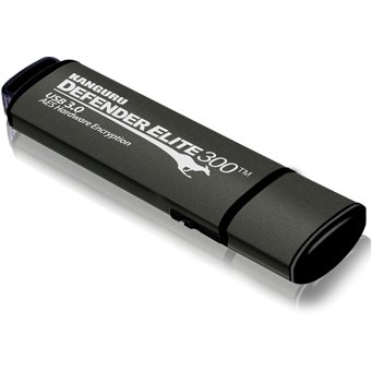iStorage Kanguru Defender Elite300, 32GB USB-nøgle USB Type-A 3.2 Gen 1 (3.1 Gen 1) Sort, Grå