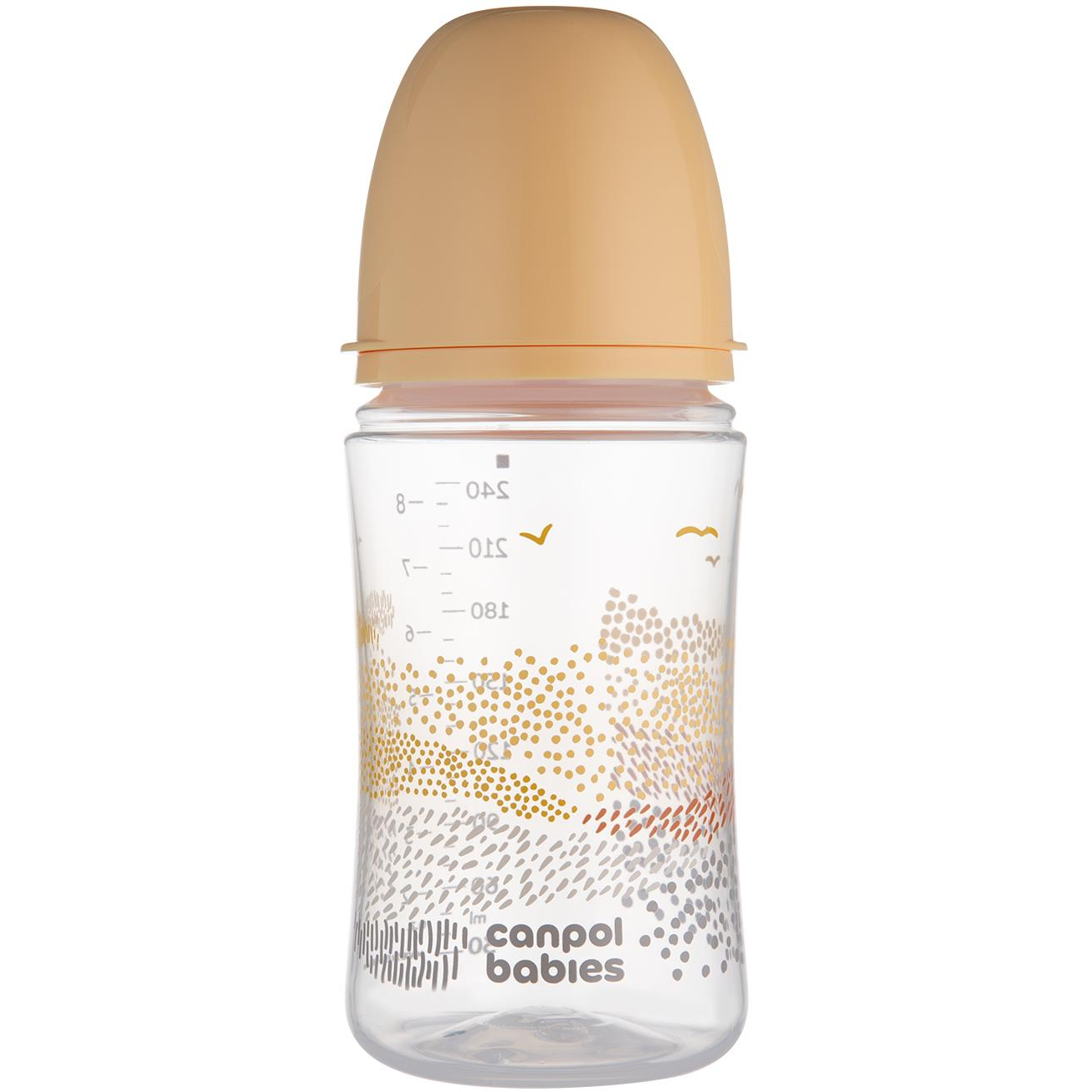 Canpol babies Mountains EasyStart anti-kólikás cumisüveg, bézs, 240 ml