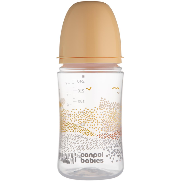 Canpol babies Mountains EasyStart anti-kólikás cumisüveg, bézs, 240 ml