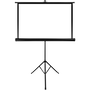 Прожекционен екран Tripod Screen 60, Overmax, цвят на платното е матово бяло, 115 x 86 см, черен