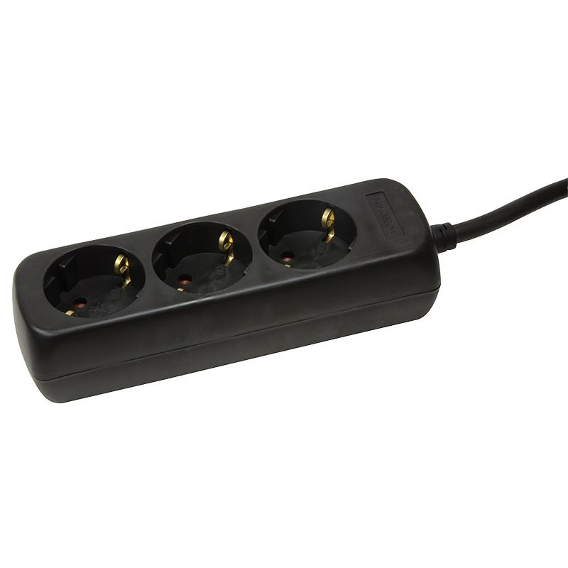 Logilink Aljzat 3-as 1,5 m, fekete (LPS205B) (LPS205B)