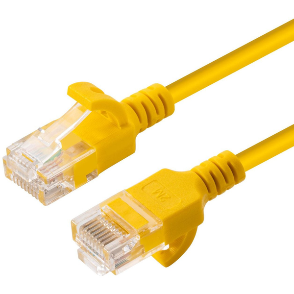 Microconnect V-UTP6A0015Y-SLIM cavo di rete Giallo 0,15 m Cat6a U/UTP (UTP)