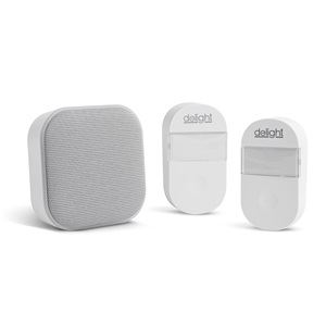 Delight 2in1 éjjelifény és vezeték nélküli csengő fehér (55346WH-2) (55346WH-2)