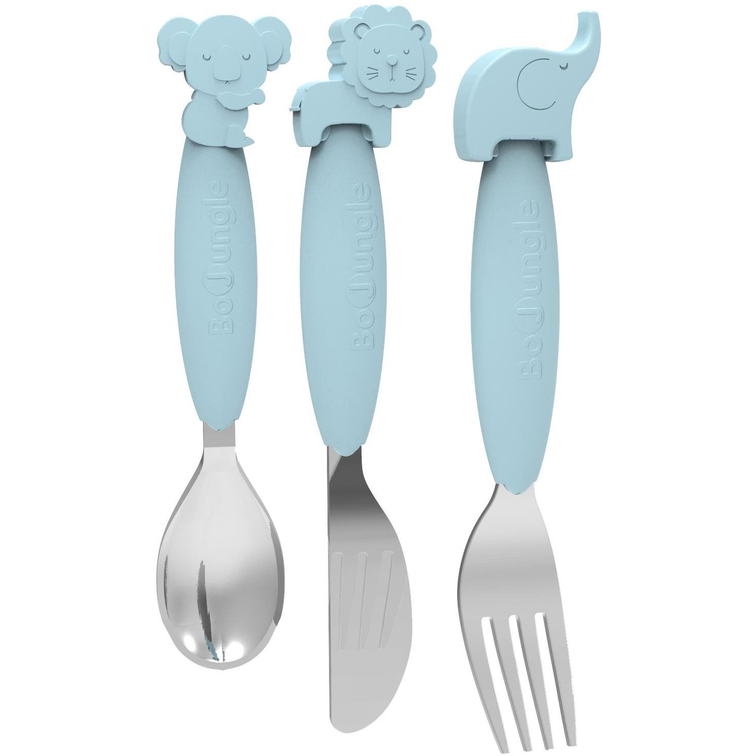 Bo Jungle evőeszköz szilikon és rozsdamentes acél Blue (5407010491036)