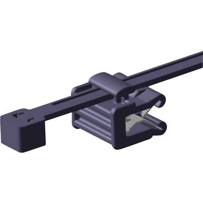 HellermannTyton 156-00011 T50ROSEC22-MC5-BK-D1 Kábelkötöző 200 mm 4.60 mm Fekete Szerelés melletti kábelkötegelés 1 db (156-00011)