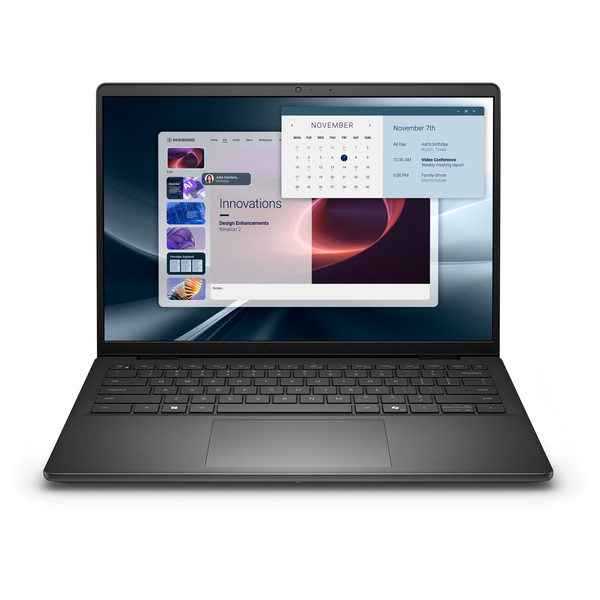 DELL Pro 14 Essential PV14255 AMD Ryzen™ 7 PRO 250 Laptop 35,6 cm (14") Full HD+ 16 GB DDR5-SDRAM 512 GB SSD Wi-Fi 6 (802.11ax) Windows 11 Pro Tysk Sort