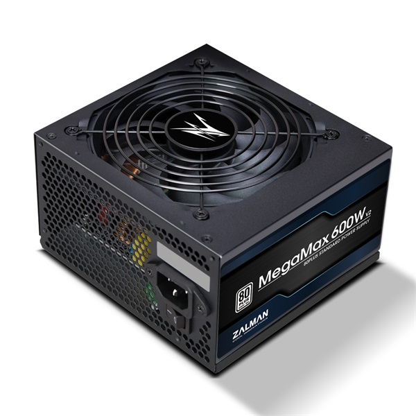 Zalman ZM600-TXII V2 MegaMax 80PLUS 230V EU STANDARD Certified high efficiency PCI-E tápegység 600 W 20+4 pin ATX ATX Fekete (ZM600-TXII(V2))