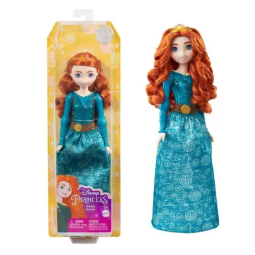 Mattel Disney hercegnők: Csillogó hercegnő baba - Merida (HLW13)
