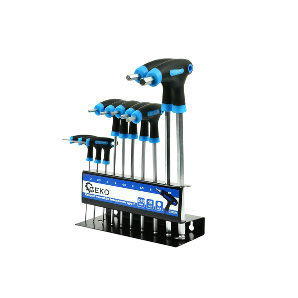 ALLEN WRENCH TYPE T 2-10mm 10 pieces + GEKO STAND