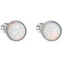 EVOLUTION GROUP 11001.3 szintetikus opál, Swarovski kristályokkal, (Ag, 925/1000, 1 g, fehér)