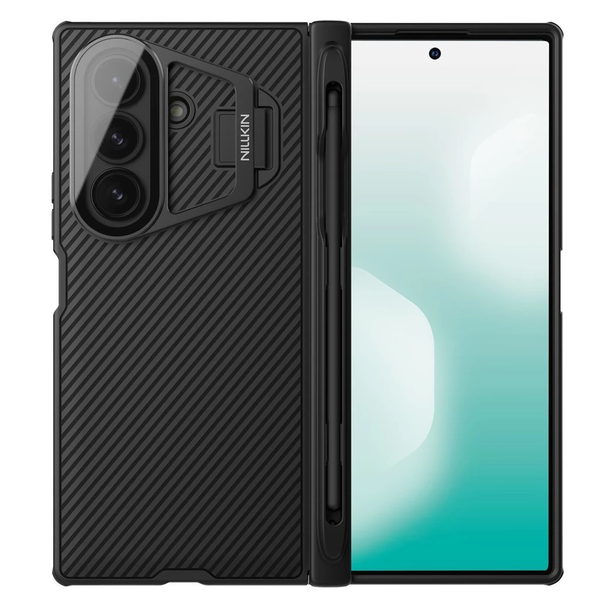 Nillkin CamShield Prop Magnetic Pen Slot (Transparent Lens) tok Samsung Galaxy Z Fold 7 készülékhez fekete