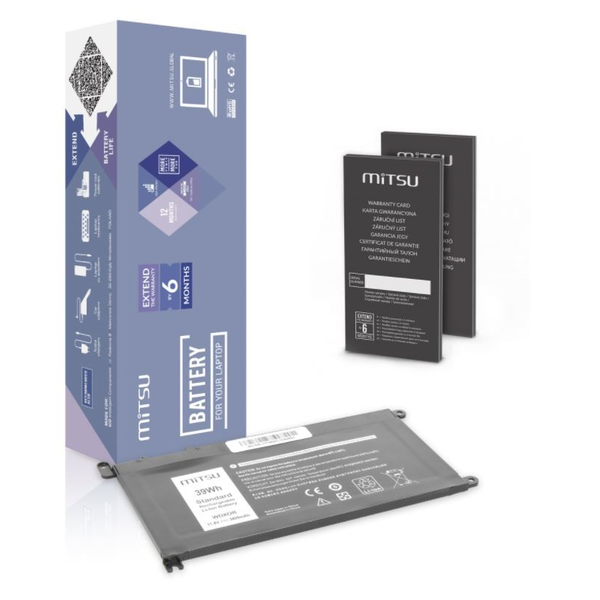 MITSU Dell Vostro 14 (5468)/Inspiron 15 (5568) Notebook akkumulátor 3400 mAh