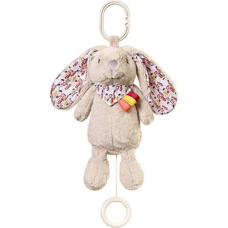 BabyOno Rabbit Milly zenélő plüssjáték, krém (ON-842)